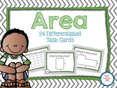 a poster with the words area for differentiated task cards