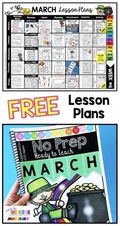 the march lesson plans for kids to learn how to read and draw with their own hands