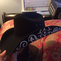 Hand Designed For A Pageant Won 1st Runner Up Out Of 30 Contestants Bling Cowgirl Hat, Cowgirl Fits, Cowgirl Hat, Cowgirl Hats, Hand Designs, Kids Accessories, Rodeo, Kids Shop, Hats