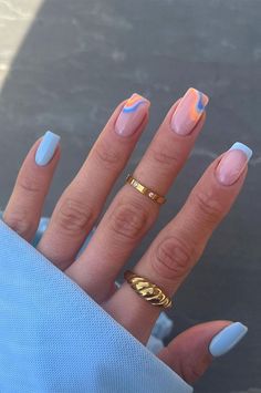 Short Square Nails, Simple Gel Nails, Simple Acrylic Nails, Acrylic Nails Coffin Short, Short Acrylic, Beach Nails