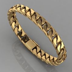 Mens Bracelet Gold, Mens Bracelet Gold Jewelry, Man Gold Bracelet Design, Modern Miami, Solid Gold Bracelet, Miami Cuban Link