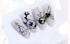 Christmas Nails Acrylic, Trendy Nail Art, Festival Nails, Silver Nails, Summer Acrylic Nails, Christmas Nail Designs