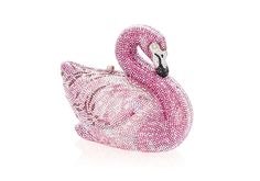 Judith Leiber Flamingo Clutch Pink Swan, Accessory Design, Winter Whites, White Look, Flawless Diamond