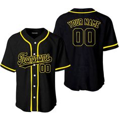 Custom Black Snakeskin Gold Yellow Custom Baseball Jerseys For Men & Women JN12611_3921 PRODUCT INFORMATION 100% polyester blended fabric, offers outstanding durability, insulation, and wrinkle resistance. Machine wash in cold with similar colors/no bleach/low iron. Breathable, durable, and easy to care for. Moisture-wicking. Advanced 3D Printing Technology: This makes the NEVER FADE hoodies/shirt with machine washing or hand washing. USA standard size. Please refer to our size chart before you order our shirts/hoodies. The color could be slightly different between on the screen and in practice. A perfect gift for women, men, kids, teens, boys, girls, wife, girlfriend, her, husband, boyfriend, him, dog and cat lovers, baby, nursery, grandma grandpa, dad mom, aunt, uncle, sister, brother, v Baseball Uniforms, Custom Baseball Jersey, Cheap Custom, Team Uniforms, Uniform Design, Baseball Team, Team Names, Baseball Jerseys