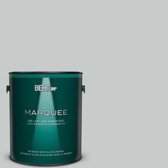 the behr marquee paint is brown and has a light green tint