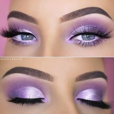 Lila Makeup, Purple Smokey Eye Makeup, Purple Smokey Eye, Purple Makeup, Beautiful Eye Makeup