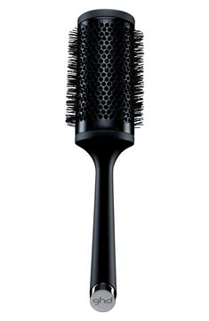 What it is: A ceramic-barrel brush that retains its heat to allow for a faster, more voluminous blow-dry.What it does: It's ideal for an easier blow-dry on extra-long hair or maximum volume in mid-length hair.How to use: Blast hair until it's 80% dry. Working with medium sections, place the brush into the root area and direct the heat from your dryer at the barrel. Keep the tension as you move the brush through your hair, directing heat at the barrel as you go. To create soft waves, dry each sec Hair Brush Blow Dryer, Gold Makeup Brushes, Best Hair Brush, Ceramic Brush, Styling Wand, Round Hair Brush, Extra Long Hair, Haircare Tips, Hair Care Tools