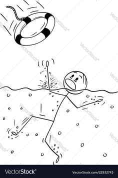 a cartoon character is playing with a ball in the water and splashing it on his head