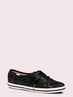 keds x kate spade new york glitter sneakers | Kate Spade New York Black Keds, Kate Spade Keds, Glitter Fashion, Tennis Sneakers, Glitter Sneakers, Sole Sneakers, Glitter Shoes, Roger Vivier, Shoes Lace