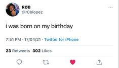 the tweets are on twitter for birthday