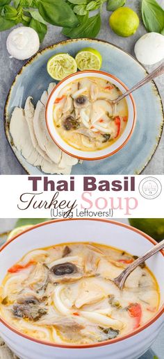 this thai soup is loaded with fresh vegetables and fish it's ready to be eaten