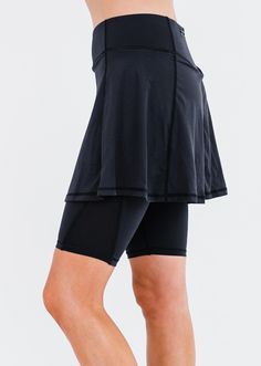 Midi Lycra® Sport Skirt With Attached 10" LeggingsFit & Sizing Inseam Length 10” (Size S) Skirt Length (waist to hem) 14.75” (Size S) If you are between sizes, or in doubt, please choose one size bigger than your usual size. Features Zippered pocket at the back for keys, cards, etc Stretchy Lightweight Durable Abrasion resistant Care Rinse in cold water to wash off any chemicals, chlorinated water or saltwater Machine wash in cold water on gentle cycle Lay flat to Sporty Flowy Skirt With Built-in Shorts, Cheerleading Mini Skirt Bottoms With Built-in Shorts, Flowy Swim Skirt With Built-in Shorts, Fitted Mini Skirt With Built-in Shorts For Cheerleading, Cheerleading Skirt With Built-in Shorts, Cheerleading Mini Skirt With Built-in Shorts, Knee-length Lined Skort, Spring Knee-length Skirt With Built-in Shorts, Flowy Skort With Built-in Shorts