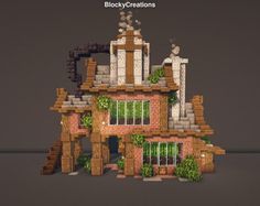 an image of a house made out of bricks