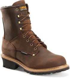 Carolina CA9821 Elm Steel Toe Waterproof Logger Logger Boots, Mens Rugged, Leather Work Boots, Rugged Leather, Rugged Style, Work Boots Men, Safety Boots, Crazy Horse, Mens Leather