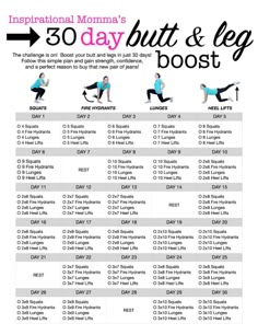 30-Day Workout Challenge Butt & Leg Boost Leg Challenge, Challenge Workout, Beginners Workout, Transformation Fitness, Men Workout