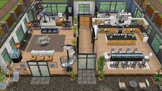 Sims Freeplay House Ideas, Casas The Sims Freeplay, Episode Interactive Backgrounds, Sims 4 House Plans, Plans Architecture, Sims 4 House Design, Sims Building