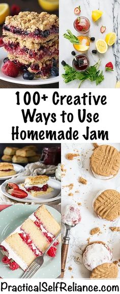 the ultimate collection of creative ways to use homemade jam for desserts, cakes and more