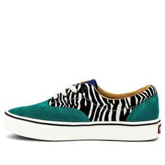 Vans ComfyCush Era 'Zebra' VN0A3WM9VWT (SNKR/Stripe/Unisex) Tide Pools, Zebra Print