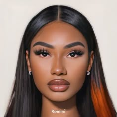 Black Female Makeup, Female Makeup, Minimal Makeup, Dark Skin Beauty, Cute Makeup Looks