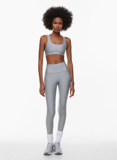 GLOSSFORM™ NEW CHEEKY HI-RISE LEGGING | Aritzia Trendy Fitted Gray Leggings, Aritzia Leggings, New Pant, High Rise Leggings, For A Reason, Colorful Boho, Bike Shorts, Outfits With Leggings, High Waisted Leggings