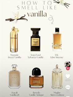 Vanilla Perfumes, Perfume Hacks, Perfume Collection Fragrance, Body Smells, Smell Goods