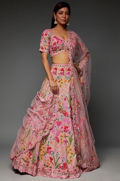 Aesthetic Lehengas, Pink Indian Outfit, Aneesh Agarwaal, Anarkali Jacket, Mehandi Bridal, Sangeet Lehenga, Lehenga Pink, Designer Bridal Lehenga Choli, Sangeet Outfit