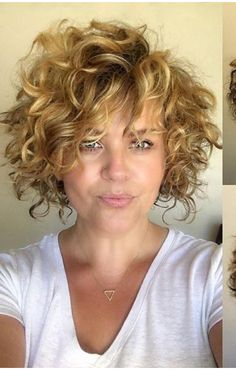 Short Length Curly Hair With Layers, Short Shaggy Bob Choppy Layers Over 50, 2023 Perm Trends, Chin Length Curly Hair With Layers, Short Curly Haircuts For Round Faces, Short Curly Hairstyles With Bangs, Curly Layered Bob, Curly Bobs For Older Women, Curly Hair Over 50 Women