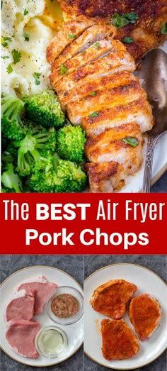 Air Fryer Pork Chops Recipe
An air fryer is a great option for cooking all of your favorite fried recipes without the extra grease and it’s much faster than baking. We love air fryer recipes from Air Fryer Chicken Wings to Crispy Bacon and now these pork chops!
Air Frying is quick and leaves your food crispy on the outside and juicy on the inside. Pork Chop Recipes Healthy, Pork Chops Bone In, Healthy Pork Chops, Healthy Pork Chop Recipes, Air Fryer Pork, Air Fryer Pork Chops, Healthy Pork, Pork Chop Dinner