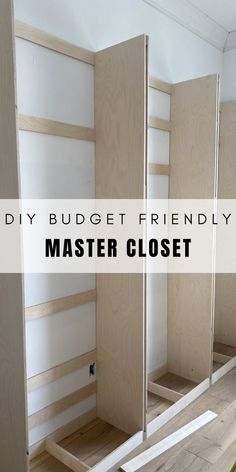 Ready to make your dream closet a reality? 💼🏡 Check out our DIY Budget Friendly Closet Build guide! We're dishing out expert tips on maximizing every cent while creating a functional and fashionable space. 🛠️✨ Don't miss out! See my blog for more. Low Budget Closet Ideas, Building Closet Organizers, How To Make A Wardrobe Closet, Closet Diy Ideas How To Build, Budget Closet System, Diy Small Wardrobe, Closet Designs For Small Bedrooms, Handmade Closet Ideas, Walk In Closet Build Out