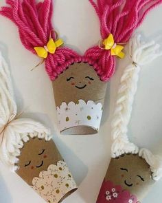 Toilet Paper Crafts, Easter Hairstyles For Kids, Kids Crafting, Ideas For Easter Decorations, Toilet Paper Roll Crafts, Ideas For Easter, Paper Roll Crafts, Diy Crafts For Kids Easy, Hairstyles For Kids