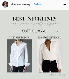 Classic Kibbe Body Type, Soft Classic Body Type, Soft Classic Outfits, Classic Style Icons, Personal Style Types