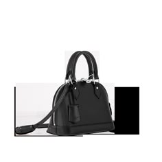 LOUIS VUITTON® - Alma Bb - Black Black Alma Bb, Lv Bag Black, Lv Bb Alma, Bb Alma Louis Vuitton, Alma Louis Vuitton, Louis Vuitton Bag Alma, Alma Bb Louis Vuitton Black, Lv Alma, Sac Louis Vuitton