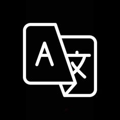 a black and white photo with the letter a in it's center, next to an arrow