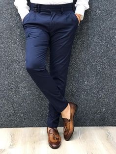 Miran Pants in 6 colors – BOJONI Navy Corset, Slim Fit Casual Pants, Navy Blue Dress Pants, Formal Men, Pants Outfit Men, Formal Men Outfit, Slim Fit Dress Pants, Formal Mens Fashion, Designer Suits For Men