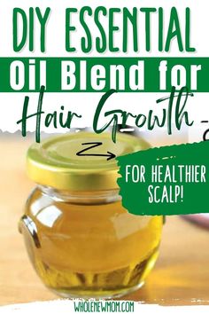 Essential Oil Blend For Hair Growth, Scalp Oiling For Hair Growth, Essential Oils For Hair Thickening, Essential Oils For Thicker Hair, Oils For Scalp And Hair, Hair Growth Serum Diy Essential Oils, Essential Oils For Hair Growth Recipes, Oils For Hair