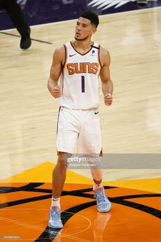 the suns basketball player in action on the court