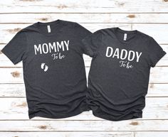 Mommy and Daddy To Be Matching Shirt, Pregnancy Announcement T-Shirt, Cute Baby Shower Tee, New Mom Dad Shirt, Funny Pregnant Gift for Mama, Daddy To Be Shirt,Mommy To Be Shirt,Pregnancy Announce,Baby Shower Shirt,New Mom T-Shirt,Funny Gift for Mama,Cute New Dad Shirt,Funny Pregnant Gift,Gift For Pregnancy,Gift For New Mom,New parents shirt,Future Mama Shirt,Future Daddy Shirt  Hello! Welcome to my store, I'm delighted to see you here. My store's main goal is to make you happy. I see you as a fr Baby Shower Shirts, Mommy Shirts, Funny Dad Shirts, Pregnancy Humor, Mama Shirt, New Mom, Look Plus, Gifts For New Moms, Matching Shirts