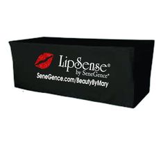 a black box with red lipstick on the side and lipensee by stonegate logo