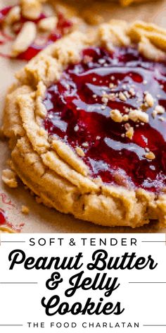 soft and tender peanut butter jelly cookies are the perfect treat for any special occasion or celebration