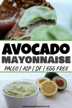 avocado mayonnaise is an easy and delicious appetizer