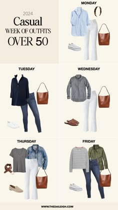 Basic Outfits for Women Over 50 Women In 50s Fashion Over 50, Classic Outfits Over 50, Women Over 40 Outfits, Wardrobe Basics For Women, What To Wear Over 50, Travel Outfits For Women, Moda Over 50, Wardrobe Must Haves, Comfy Chic Outfits