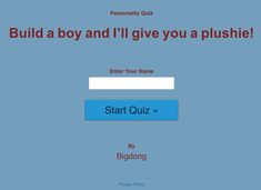 a screenshot of the build a boy and i'll give you a pushie