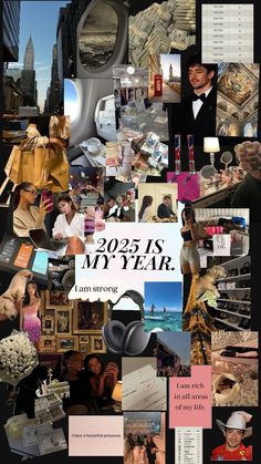 a collage of photos with the words, 2013 is my year and many other things