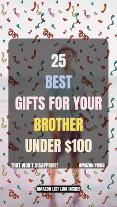 Looking for the perfect gift for your brother? Check out these budget-friendly ideas under $100 available on Amazon. From cool gadgets to stylish accessories, find something he'll love. Check This Amazon link Here for Ideas List. #GiftsForBrotherUnder100 #BrothersGiftIdeas #ad #affiliate