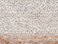 an old brick wall that is painted white and has been made into a textured background