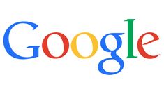 the google logo is shown on a white background