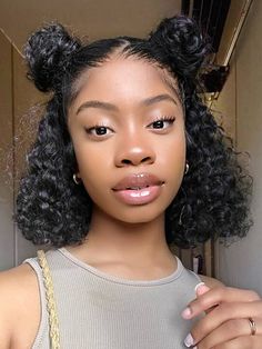 Water Wave Hair, Lace Front Bob, Makeup Tip, Quick Natural Hair Styles, Pelo Afro, Curly Hair Styles Easy, Pretty Braided Hairstyles