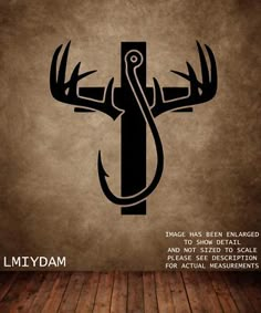 an image of a deer's head on a wall with the words, myydam