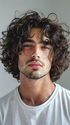 Beard Curly Hair Men, Curly Man Haircut Long, Male Long Curly Hairstyles, Curly Mop Hair Men, Long Hairstyles Curly Hair, How To Style Long Curly Hair Men, Male Curly Hairstyles Long, Long Curly Haircuts For Men, Curly Long Hair Hairstyles