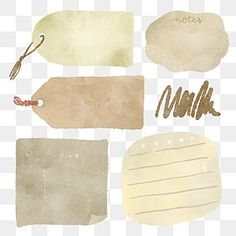 an assortment of different types of paper on a checkered background png clipart